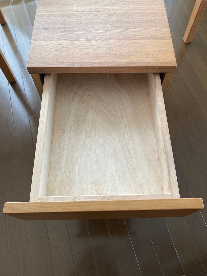 (直接手渡し) 廃盤 無印良品 タモ材 デスク キャビネット チェア 3点セット