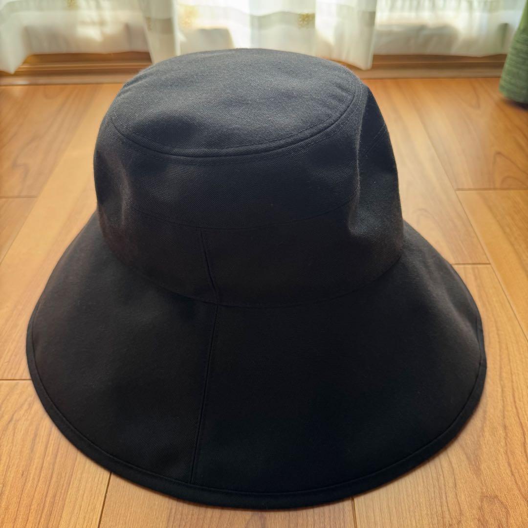 サンバリア ナチュラルハット　ブラックLサイズ