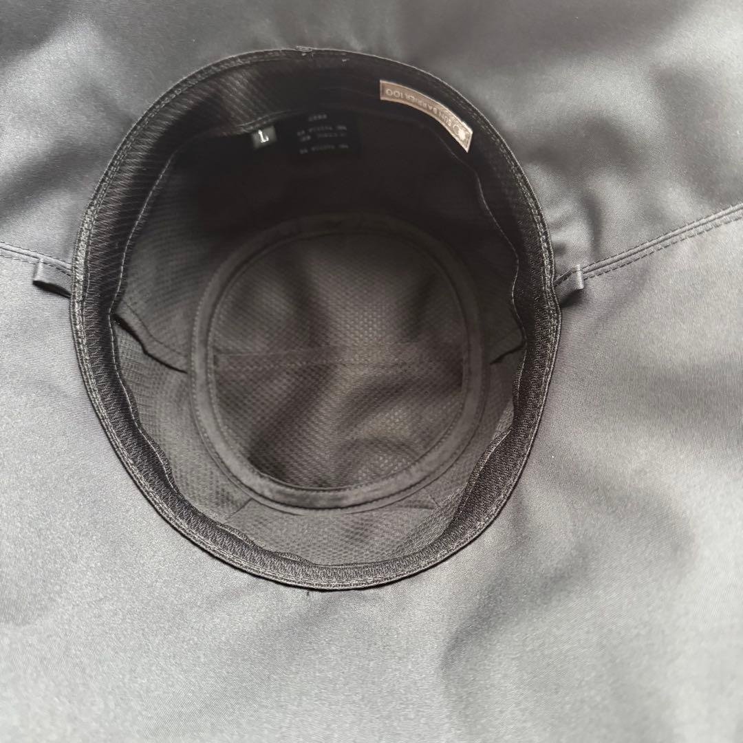 サンバリア ナチュラルハット　ブラックLサイズ