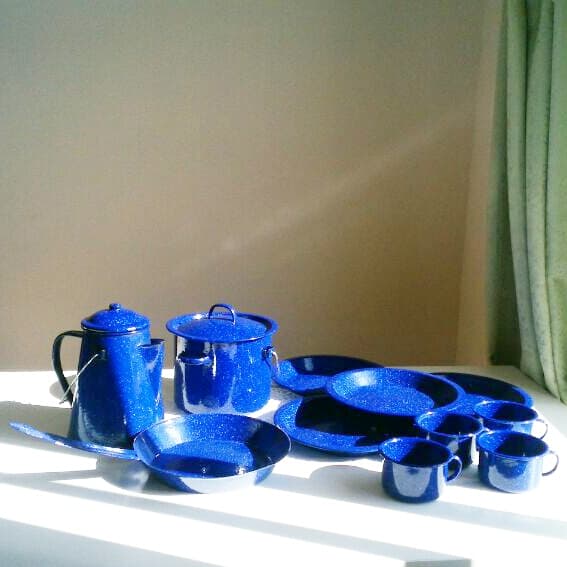 【JOYLIFE】CAMP用ホーロー食器セット(11pcs)