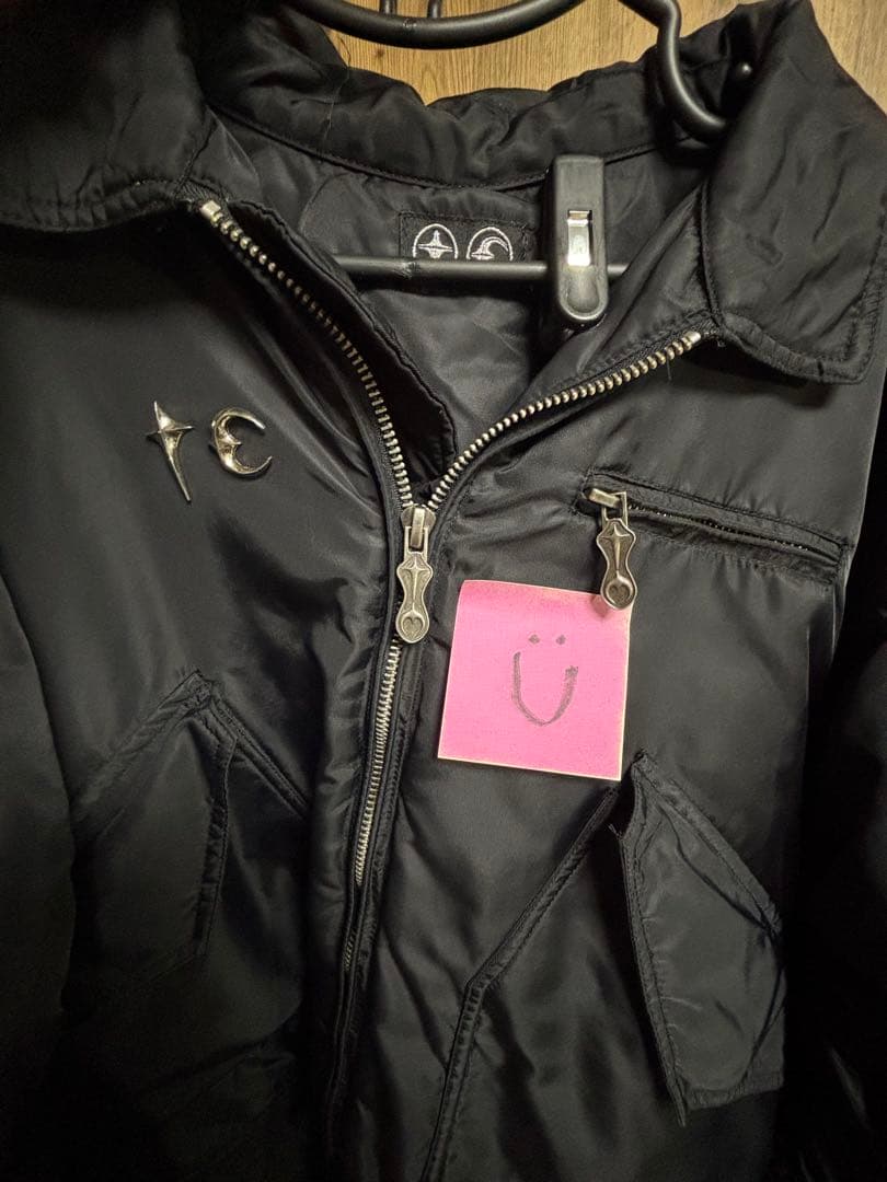 thug club 短丈 フライトジャケット ブラックM