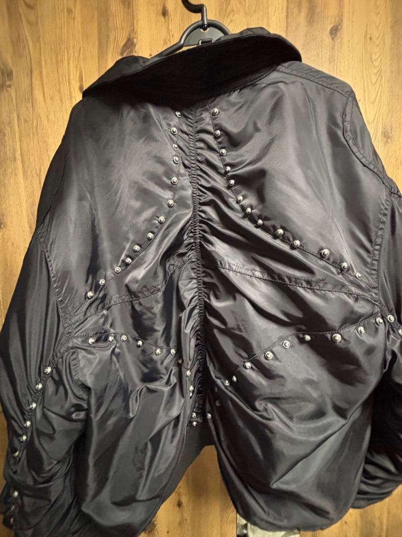 thug club 短丈 フライトジャケット ブラックM