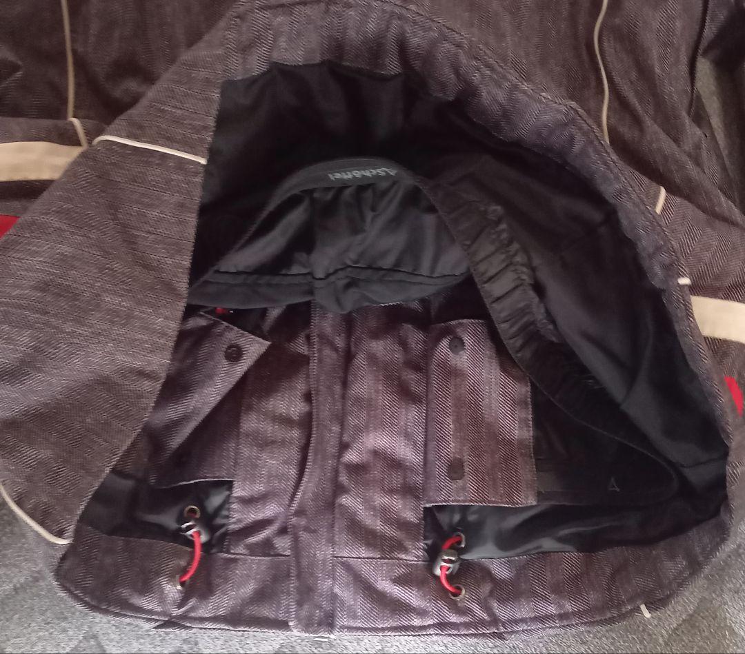 フードなし　schoffel スキージャケット　中綿　ツイード転写　ヘリンボーン