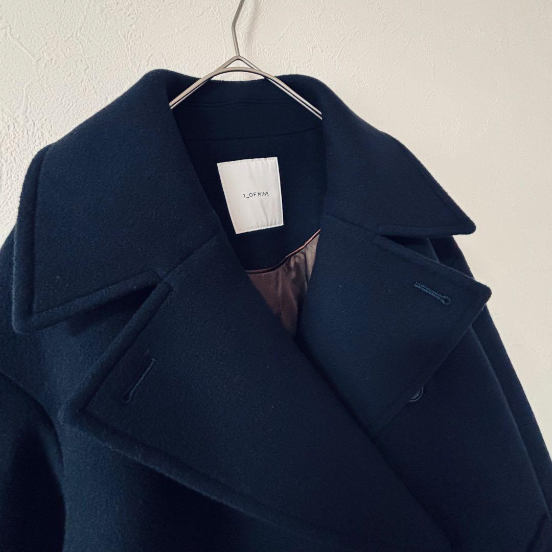 美品❇️ 1_OF MINE W ピーコート ネイビー　ダブルブレスト　Mサイズ