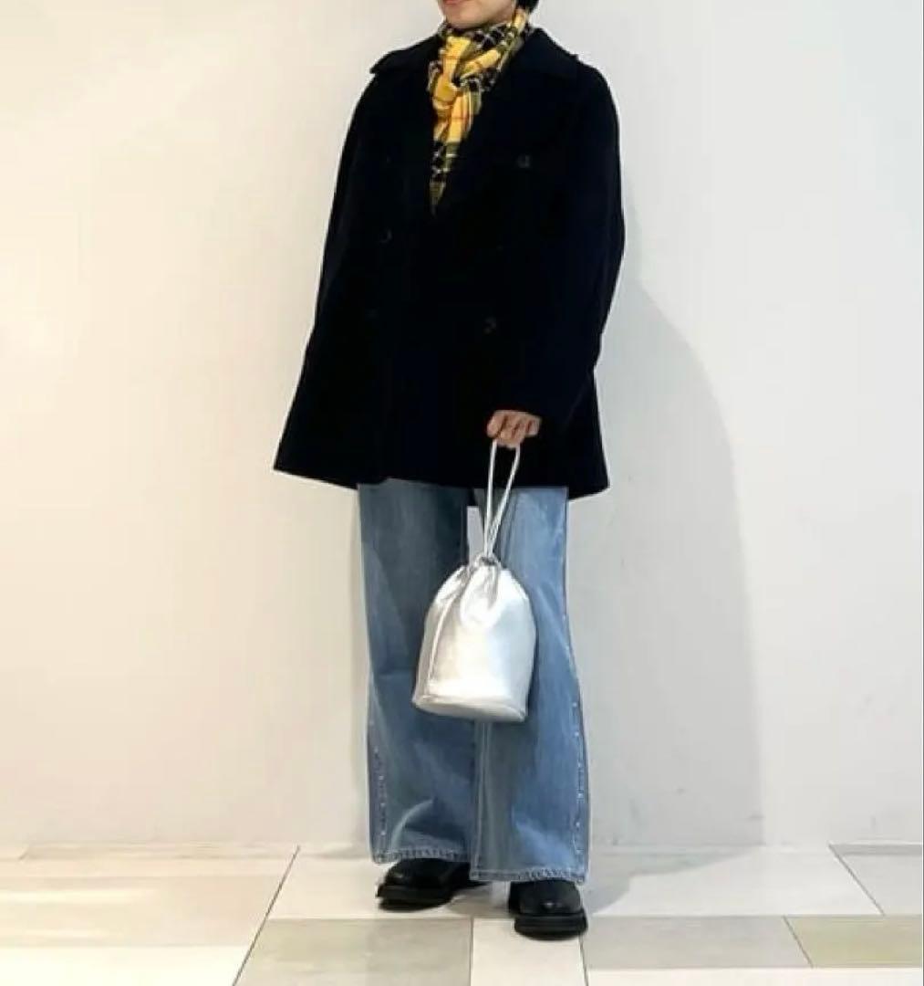 美品❇️ 1_OF MINE W ピーコート ネイビー　ダブルブレスト　Mサイズ
