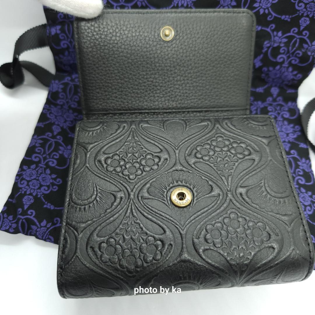 ブラック 新品 未使用 アナスイ ノヴァ ANNA SUI がま口 財布 黒色