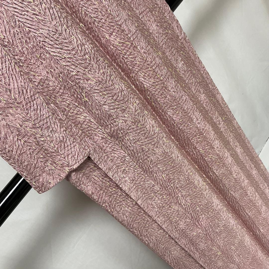 ※b209 正絹　袷　小紋　杢目絞り　総絞り　極美品　着物