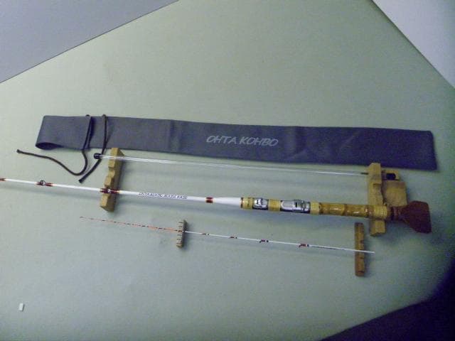 ★(1112-1)手作り・カセ・筏竿(150cm)【大特価】【￥22,000を】