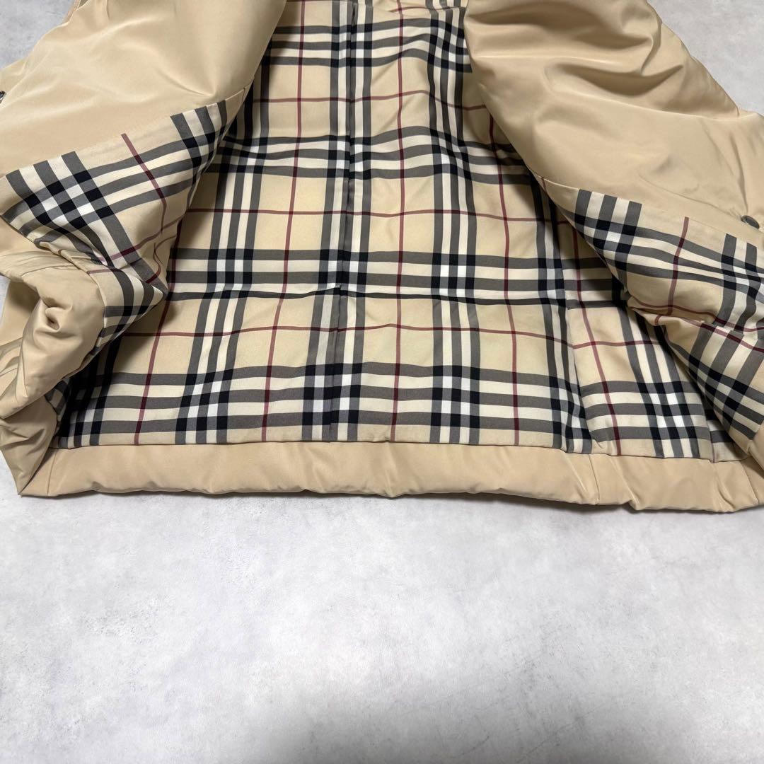 バーバリーブルーレーベル　ノバチェック ダウンベスト　フォックスファー　3way