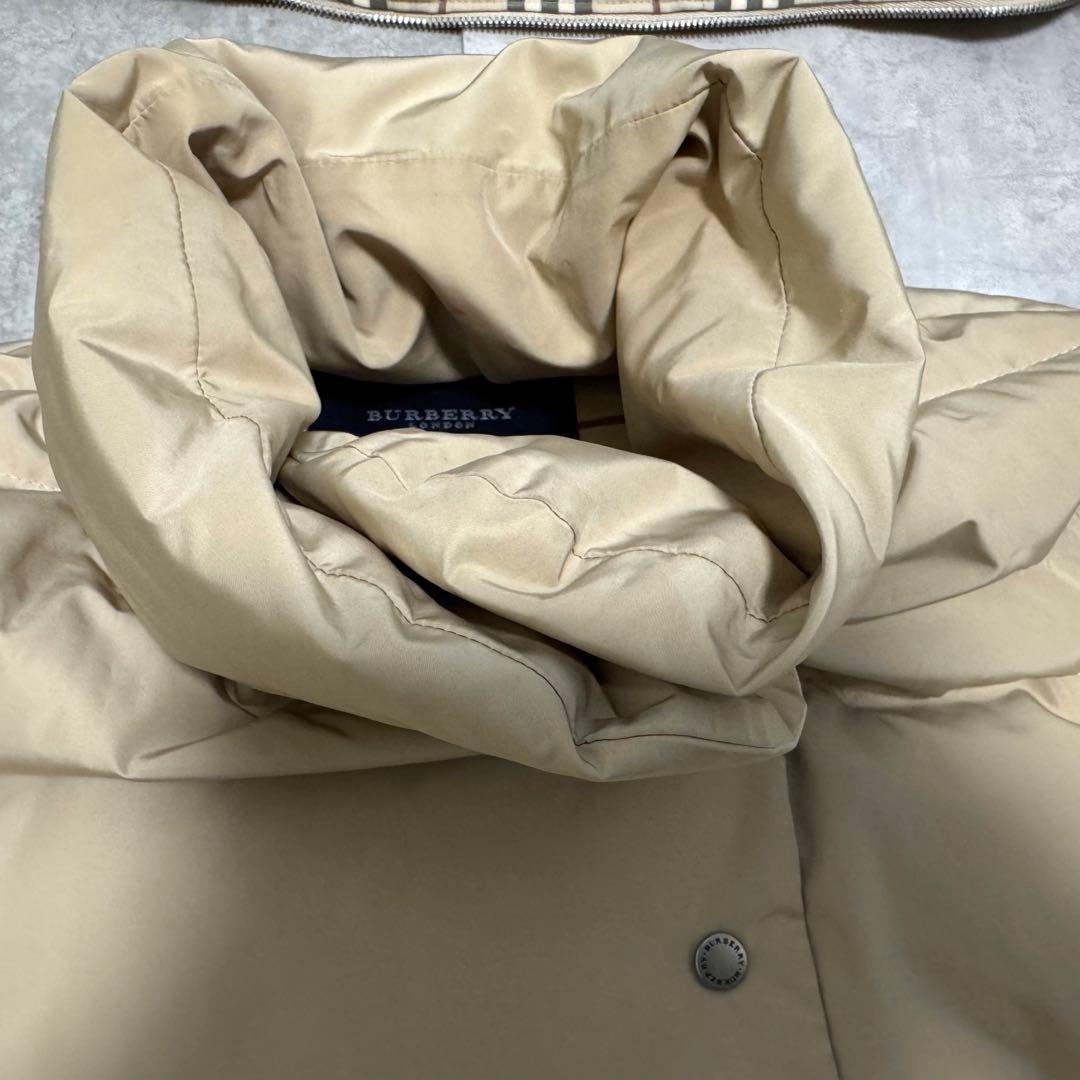 バーバリーブルーレーベル　ノバチェック ダウンベスト　フォックスファー　3way