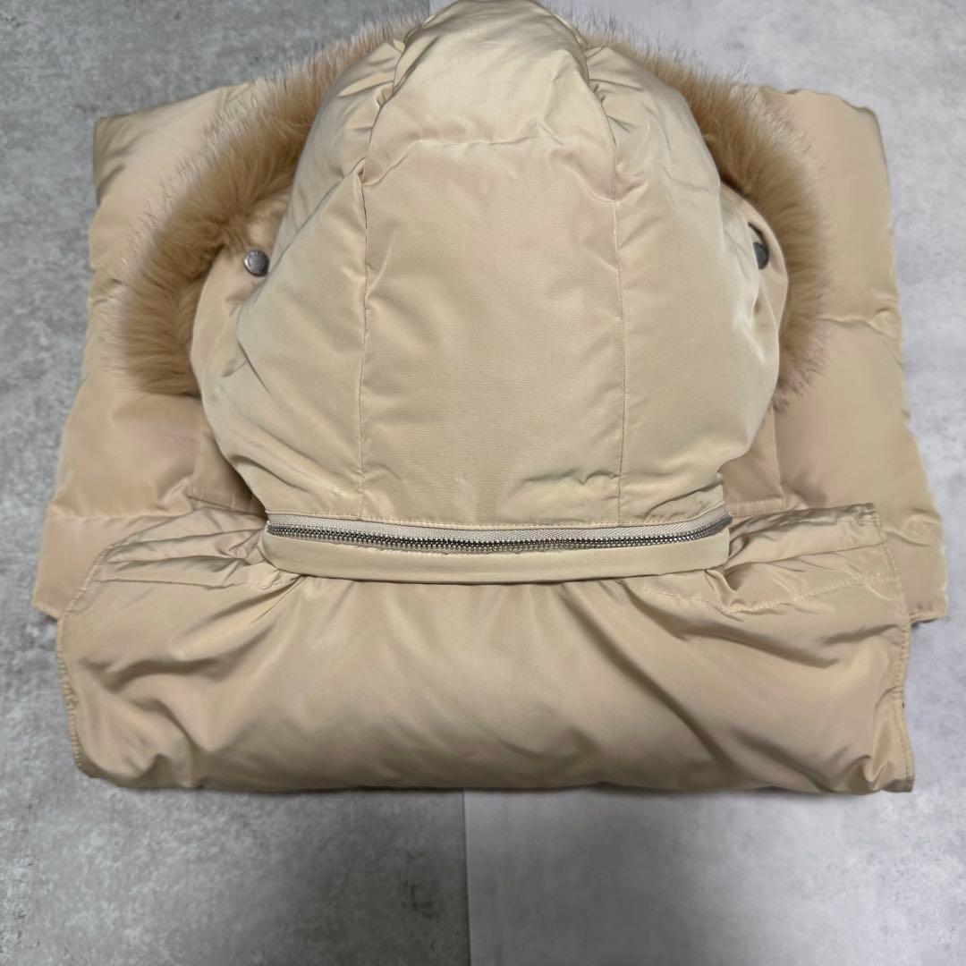 バーバリーブルーレーベル　ノバチェック ダウンベスト　フォックスファー　3way