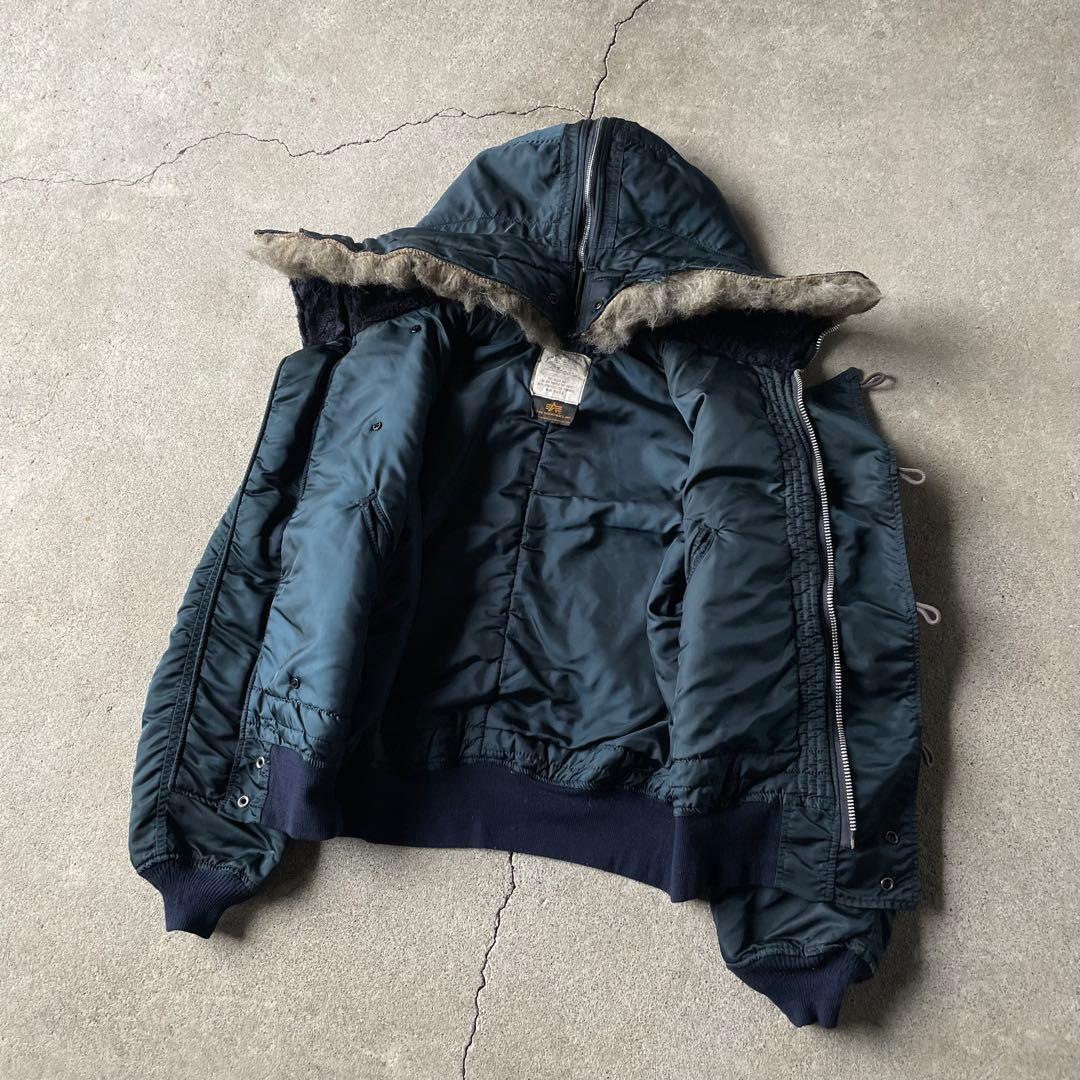 ジャケット・アウター 90s ALPHA N-2B flight bomber jacket navy