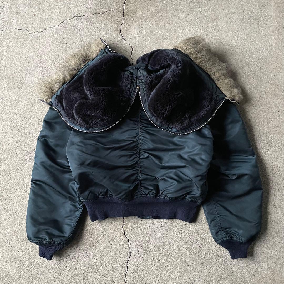 ジャケット・アウター 90s ALPHA N-2B flight bomber jacket navy