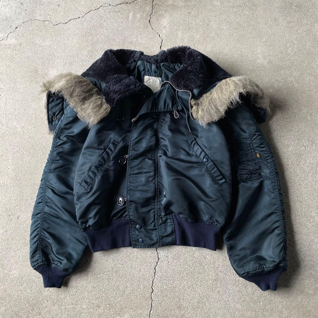 ジャケット・アウター 90s ALPHA N-2B flight bomber jacket navy