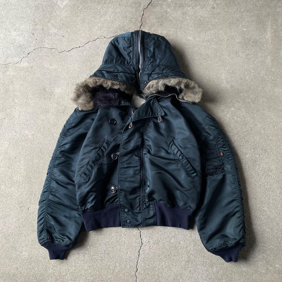 ジャケット・アウター 90s ALPHA N-2B flight bomber jacket navy