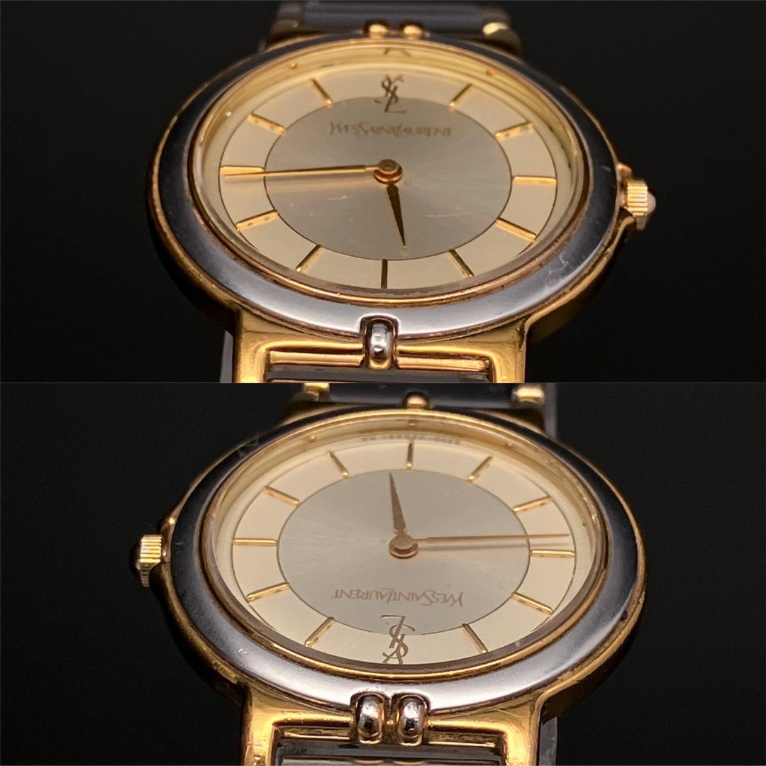 【新品電池/稼働】イヴサンローラン YSL 腕時計 レディース クォーツコンビ