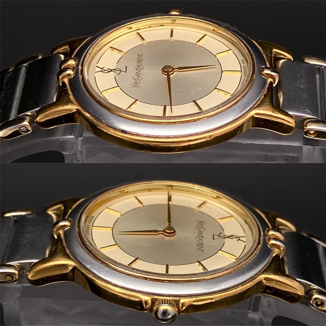 【新品電池/稼働】イヴサンローラン YSL 腕時計 レディース クォーツコンビ