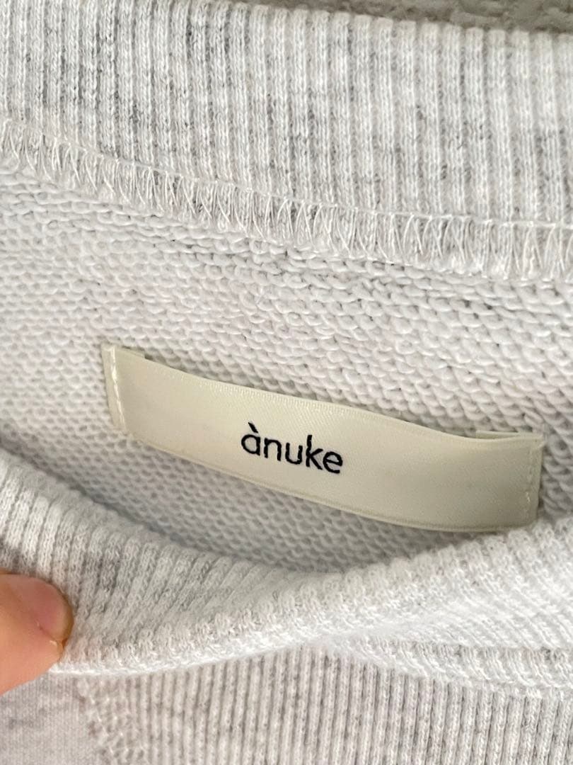 anuke Over Sweat Parkaフード付きトレーナー