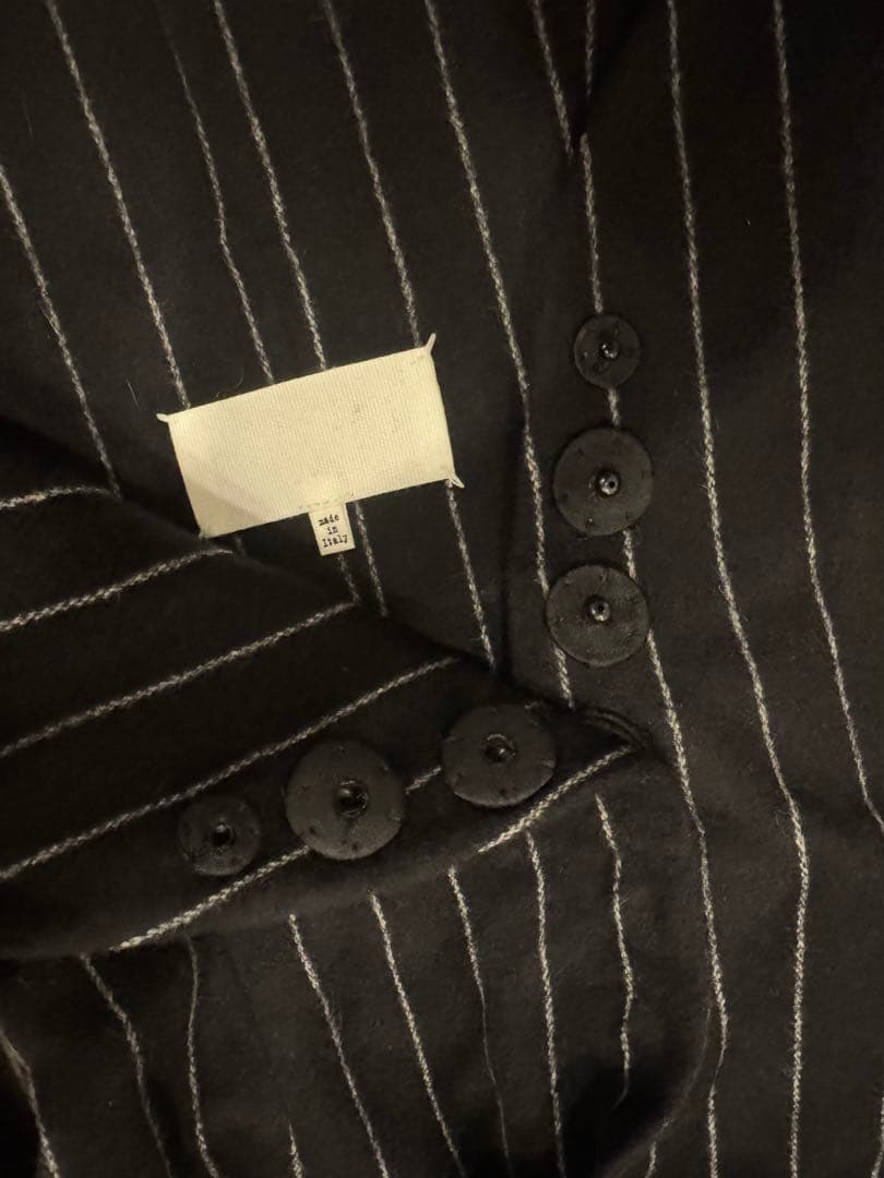 Maison Margiela ブラックストライプ テーラードジャケット