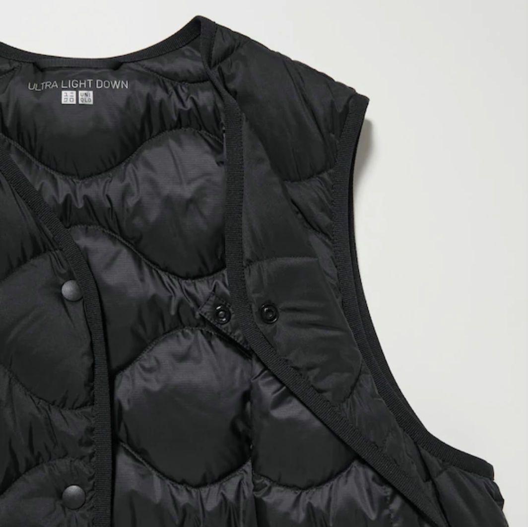 ユニクロ　ウルトラライトダウンロングベスト　XL　ブラック