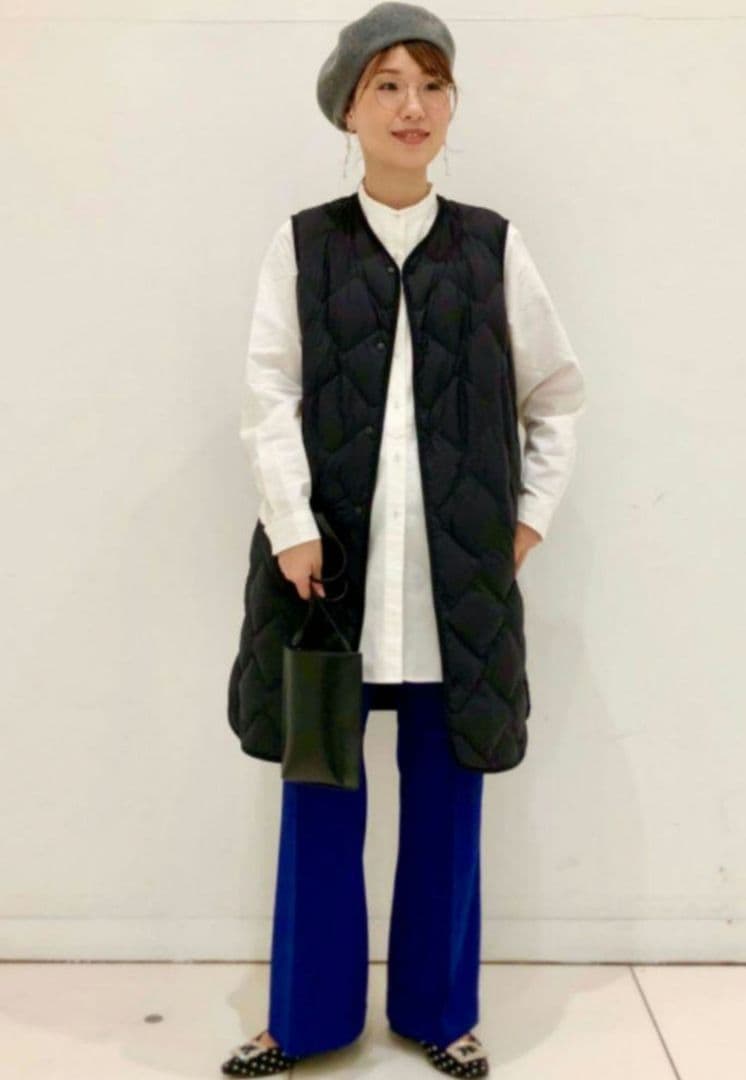 ユニクロ　ウルトラライトダウンロングベスト　XL　ブラック