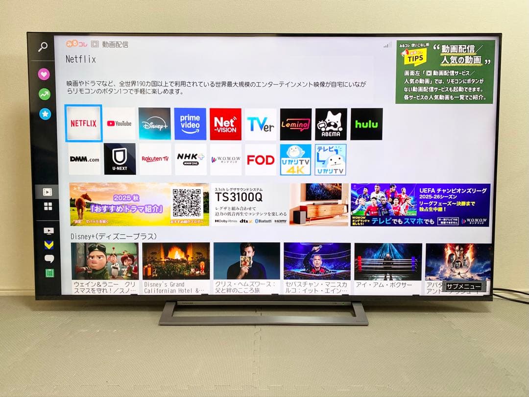1都4県送料無料 TOSHIBA REGZA 65M530X 4K 大型 テレビ