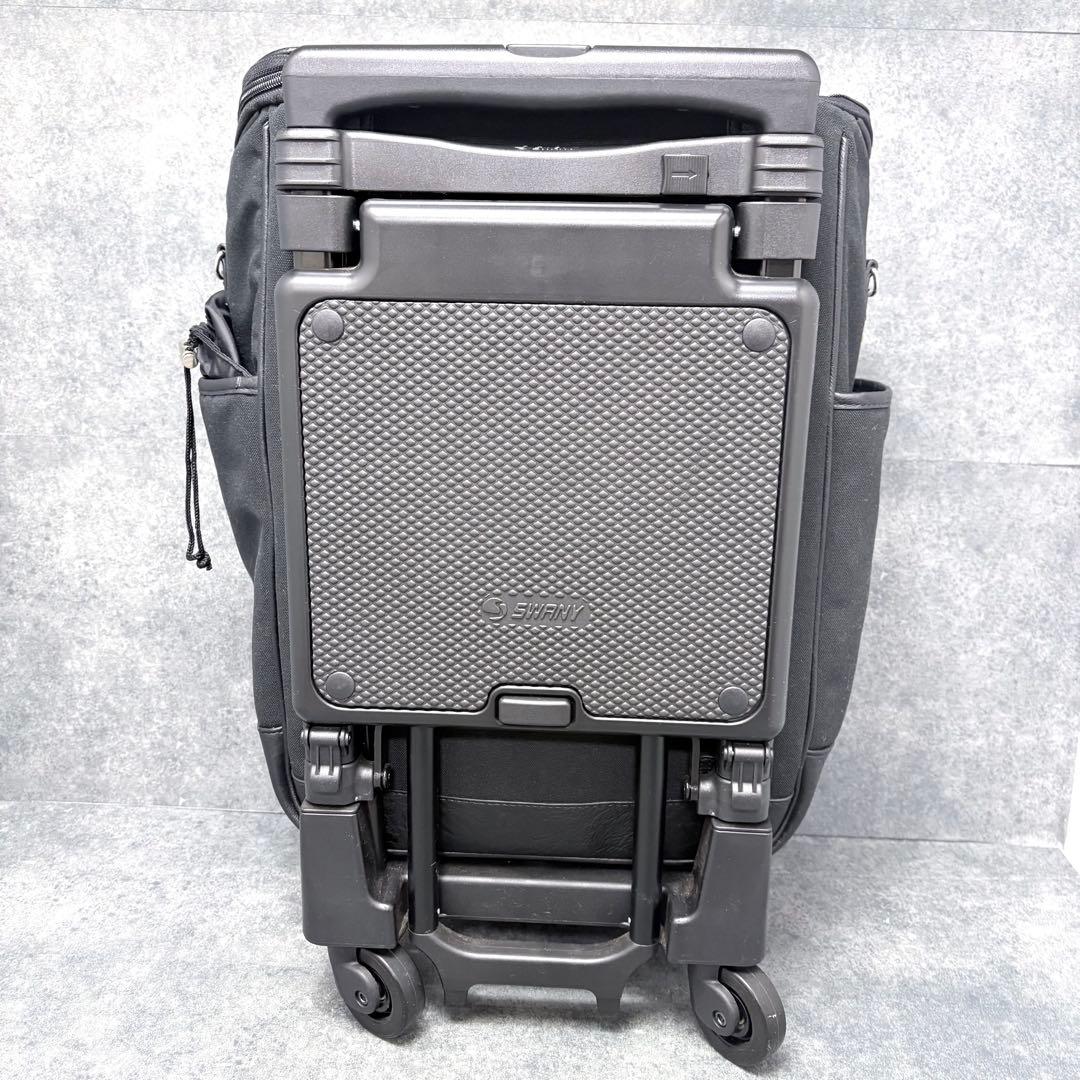 未使用✨スワニーキャリーバッグ イス付き ストッパー付きD-286
