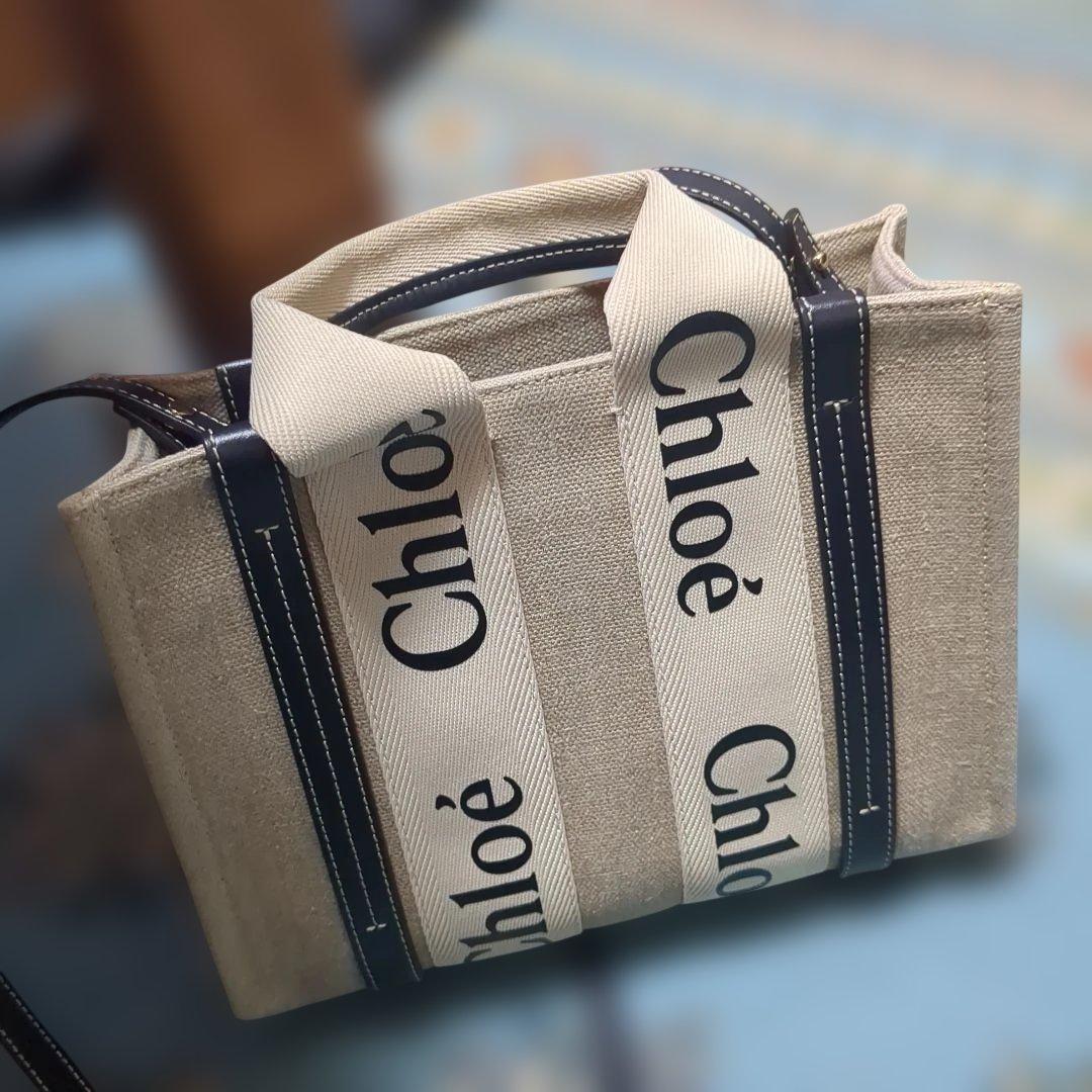 【新品・タグ付き】Chloe クロエWOODYスモールトートバッグ