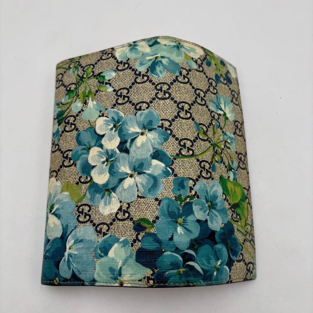 GUCCI グッチ GGブルームス スプリーム レザー 長財布 PVC 花柄