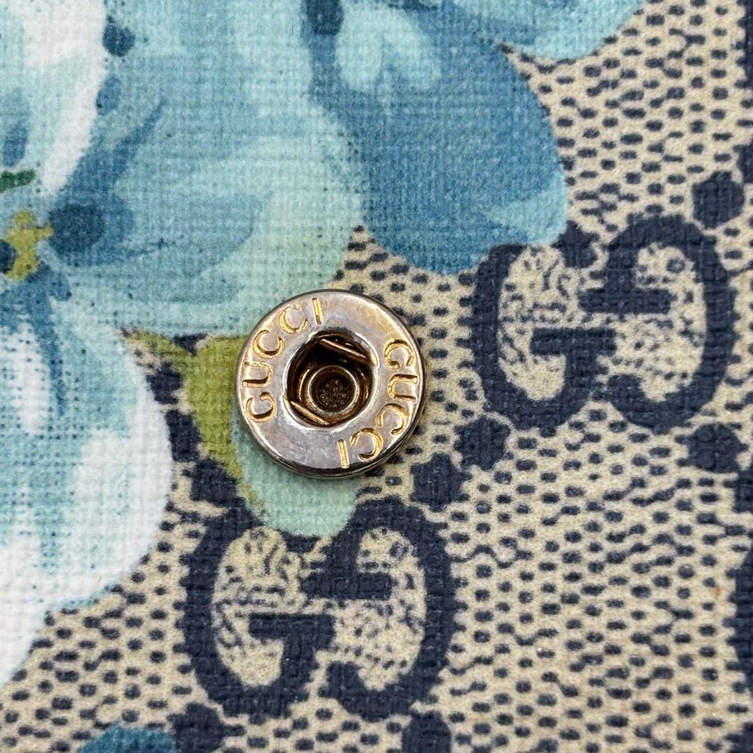 GUCCI グッチ GGブルームス スプリーム レザー 長財布 PVC 花柄