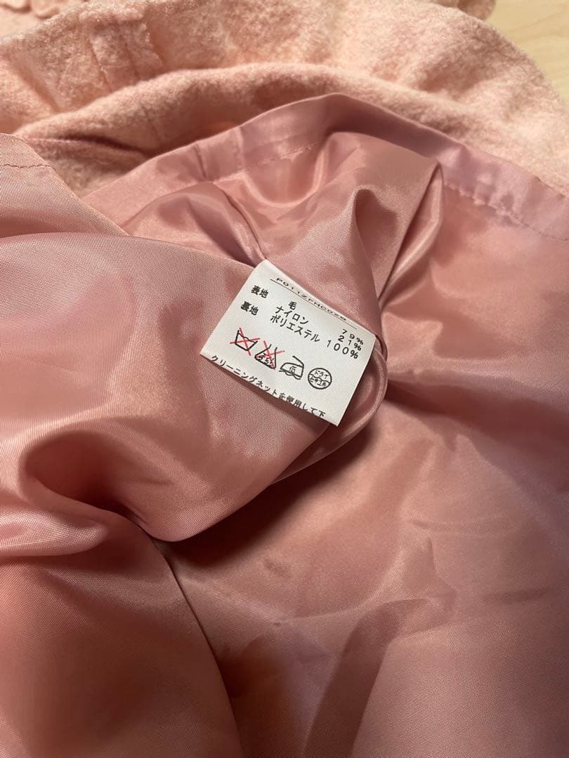 ピンクハウス　フリル付き　ピンク　ケープ　コート