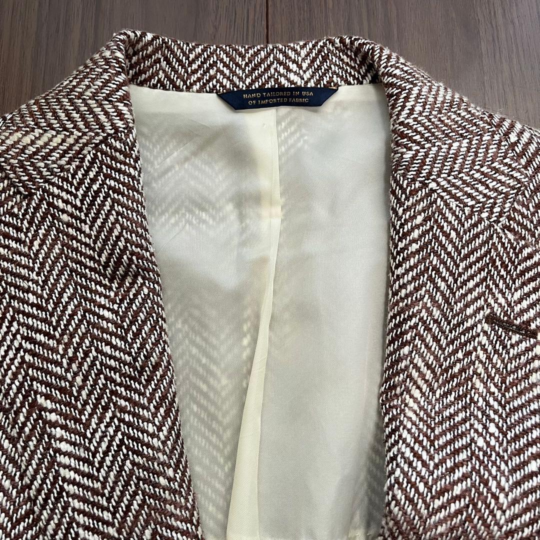 タグ有 US製 ブルックスブラザーズ ヘリンボーン テーラードジャケット