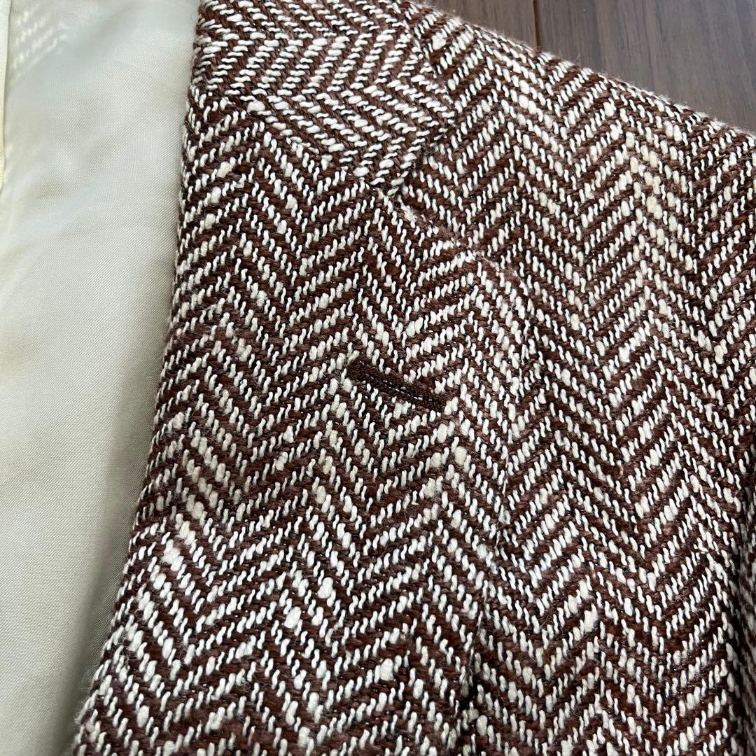 タグ有 US製 ブルックスブラザーズ ヘリンボーン テーラードジャケット