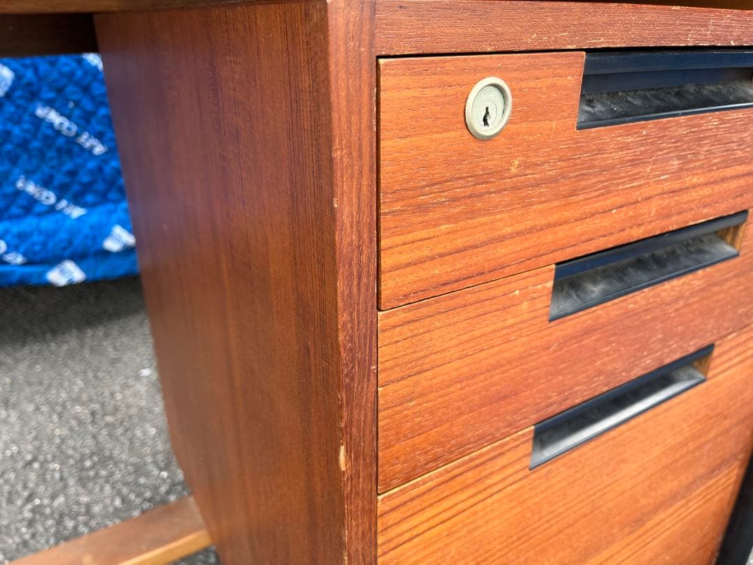 【ビンテージ】天童木工 ビンテージ デスク 机　チーク材　送料込み