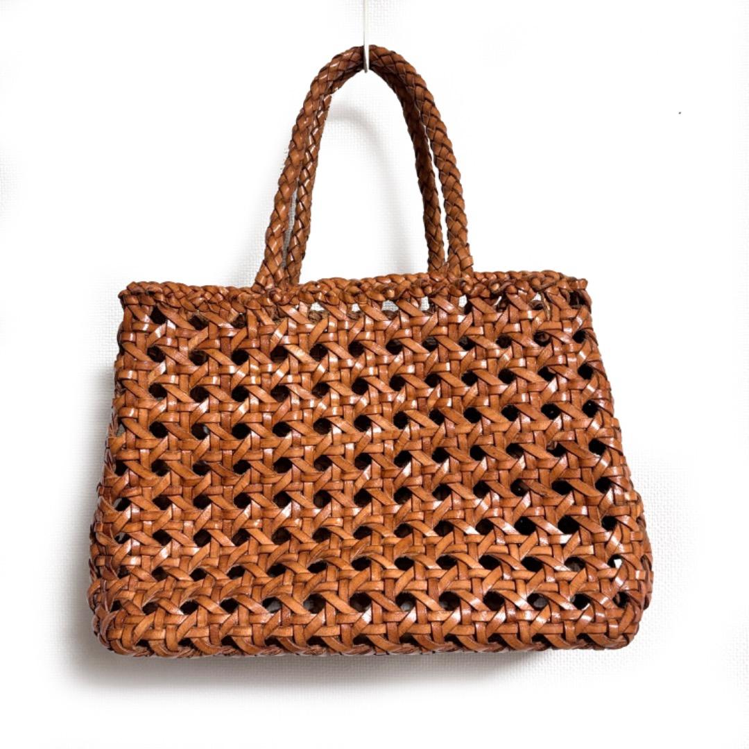 【トゥモローランド ソレイアード】レザー メッシュトート バッグ