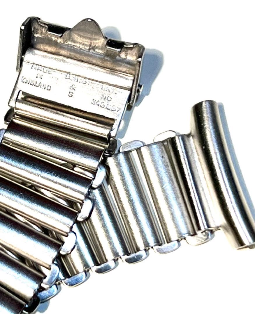 極希少! 細バンブーブレス ボンクリップ ロレックス.ミリタリー　vintage