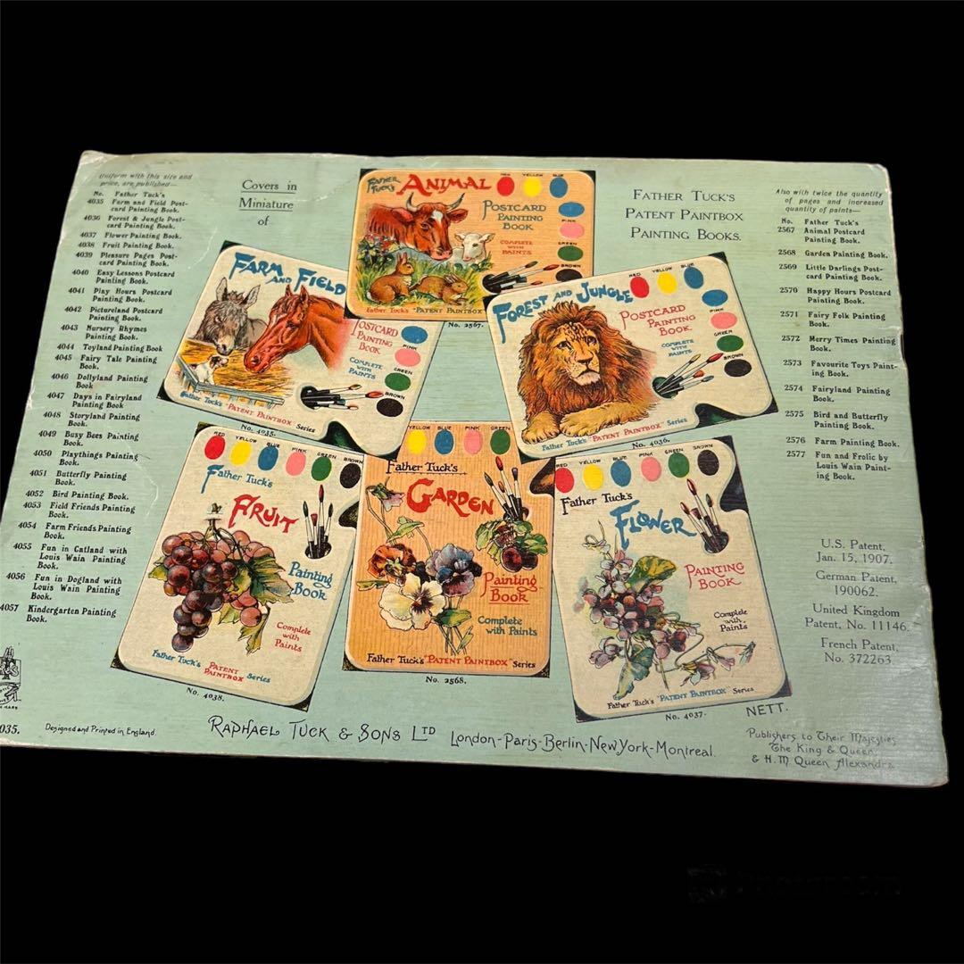 1907年　絵画　洋書　postcard painting book