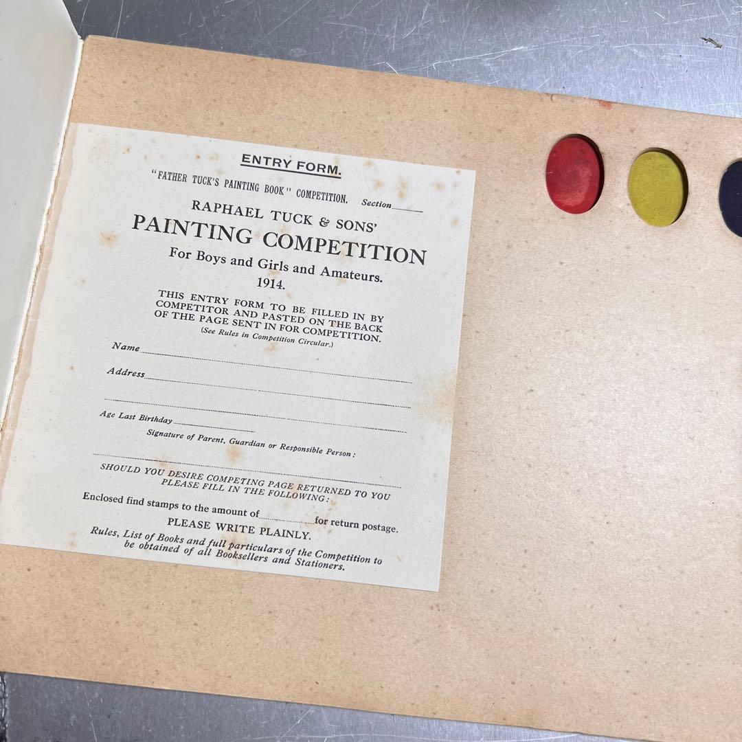 1907年　絵画　洋書　postcard painting book