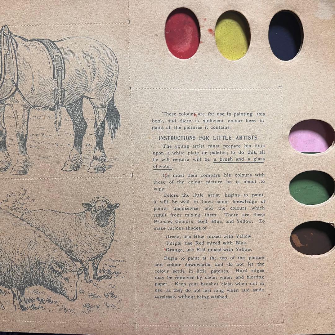 1907年　絵画　洋書　postcard painting book