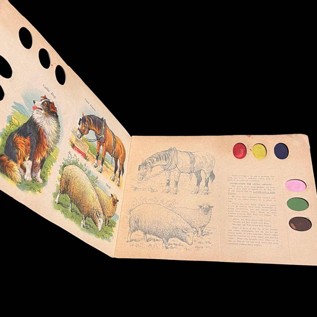 1907年　絵画　洋書　postcard painting book