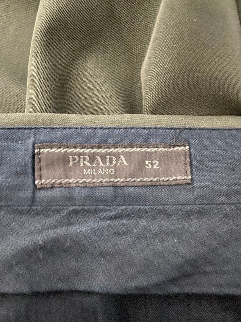 PRADA スラックス　グリーン　52