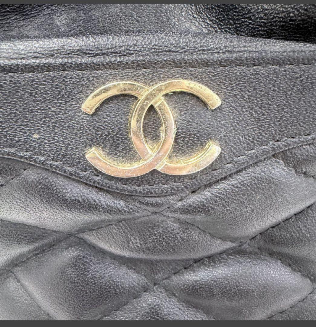 し*ん様 CHANEL ブラック キルティング ショルダーバッグノベルティ-
