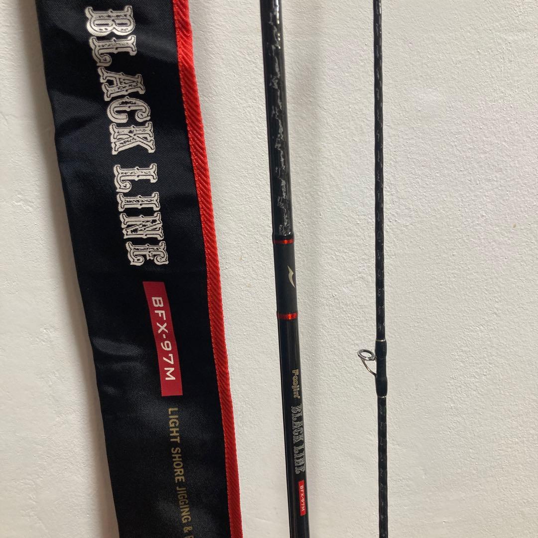 Foolin' BLACK LINE BFX97M ショアジギングロッドとケース
