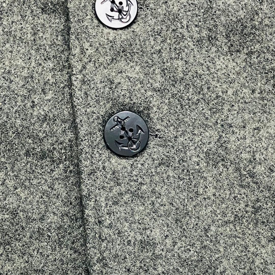 【希少サイズ】　Schott ピーコート　裏地キルティング　USA製 グレー　L