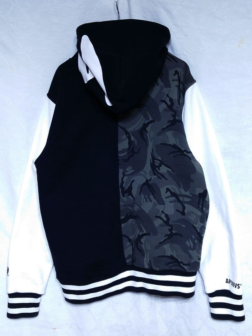 A BATHING APE フード付き スタジャン ブルゾン ジャンパー 迷彩