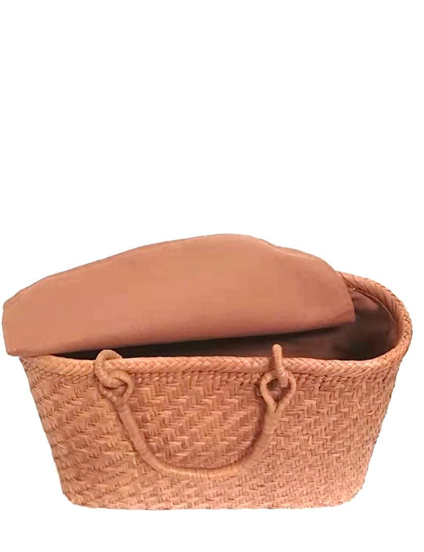 山葡萄バッグ円形高級極細網代