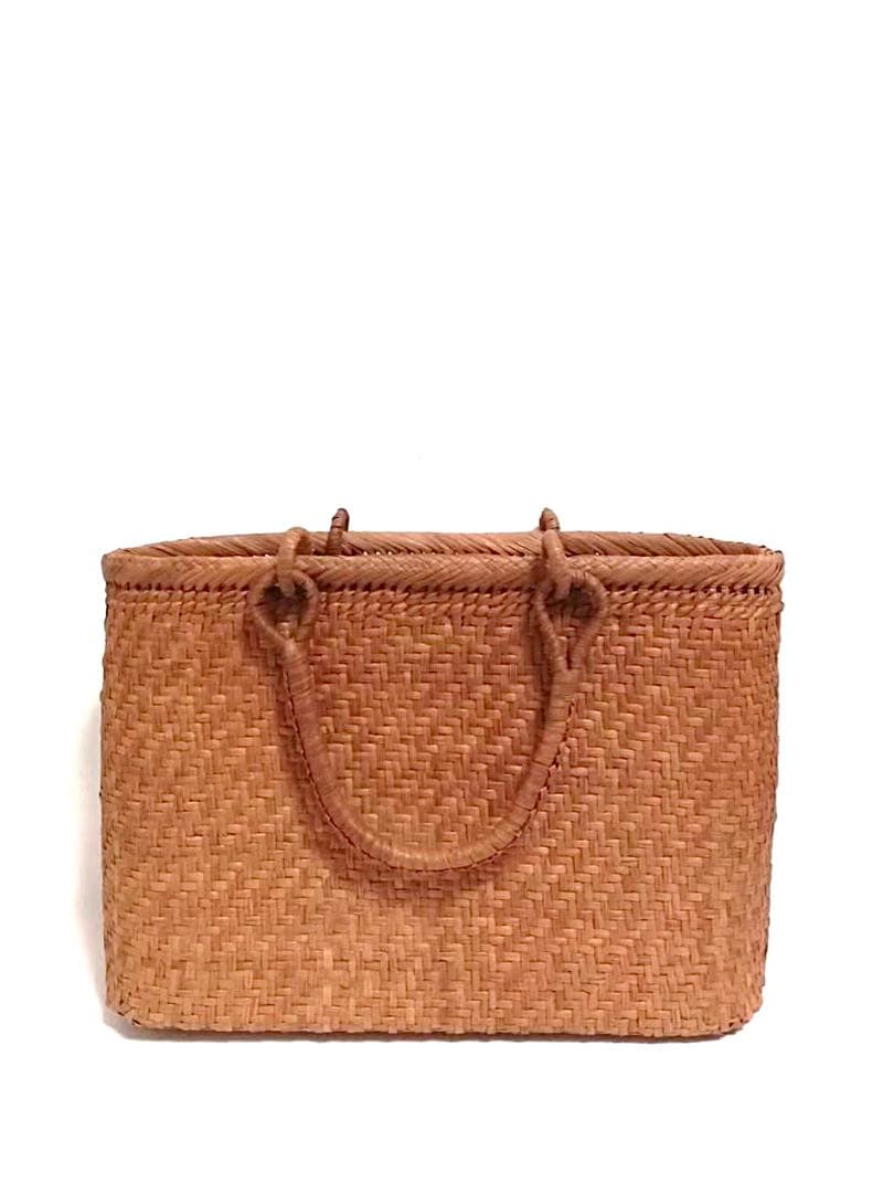 山葡萄バッグ円形高級極細網代