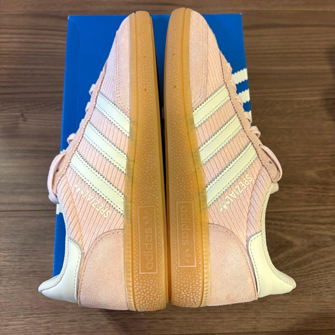 【美品】アディダス ハンドボール スペツィアル W 23.5 ピンクコーデュロイ