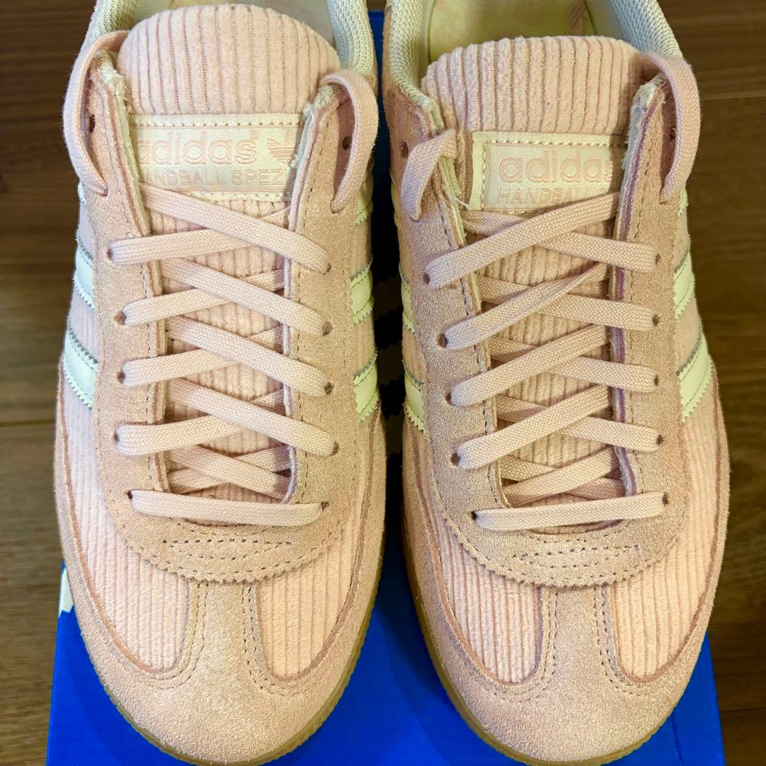 【美品】アディダス ハンドボール スペツィアル W 23.5 ピンクコーデュロイ