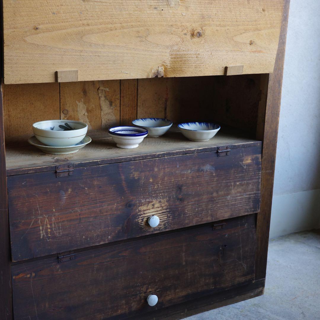 MM！古家具　パタパタ扉の収納棚　本棚